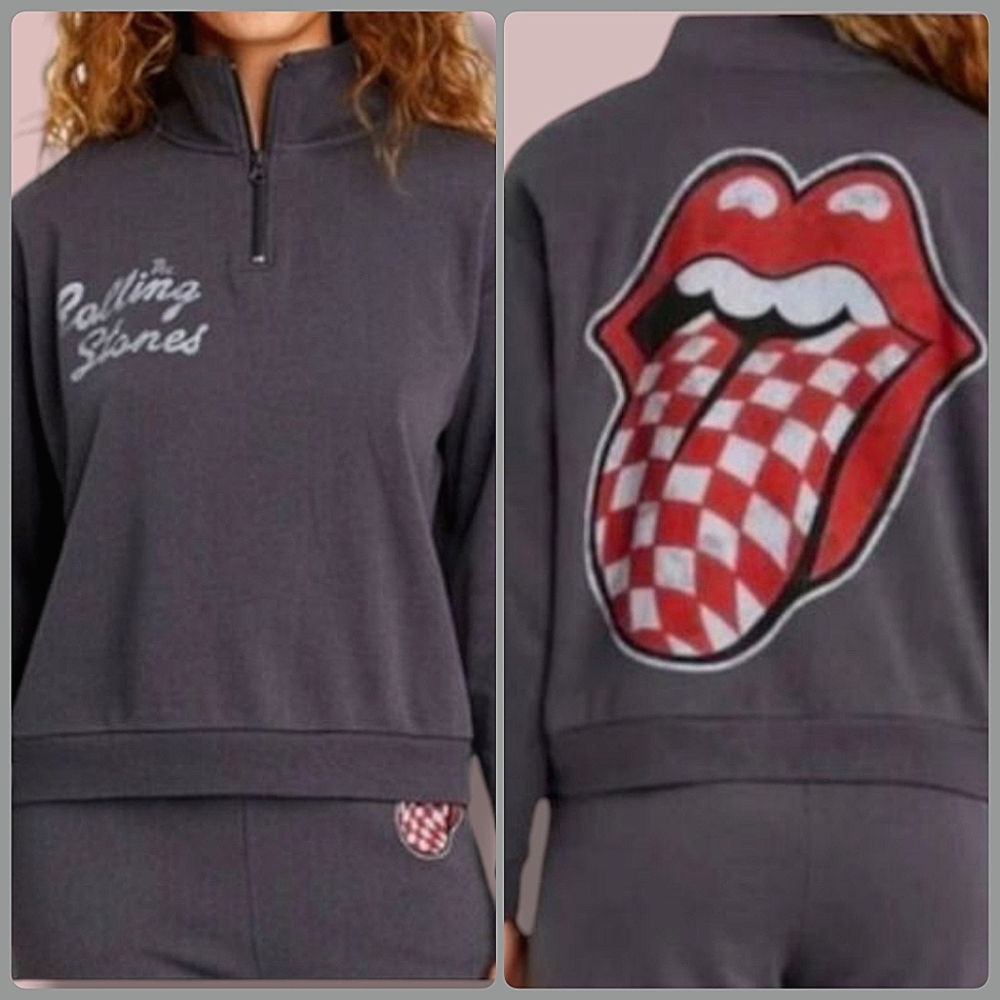 The Rolling Stones Relaxed Pullover Sweatshirt
